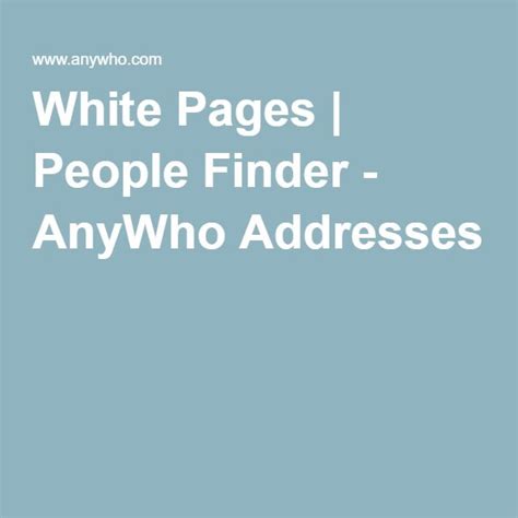 white pages find a person